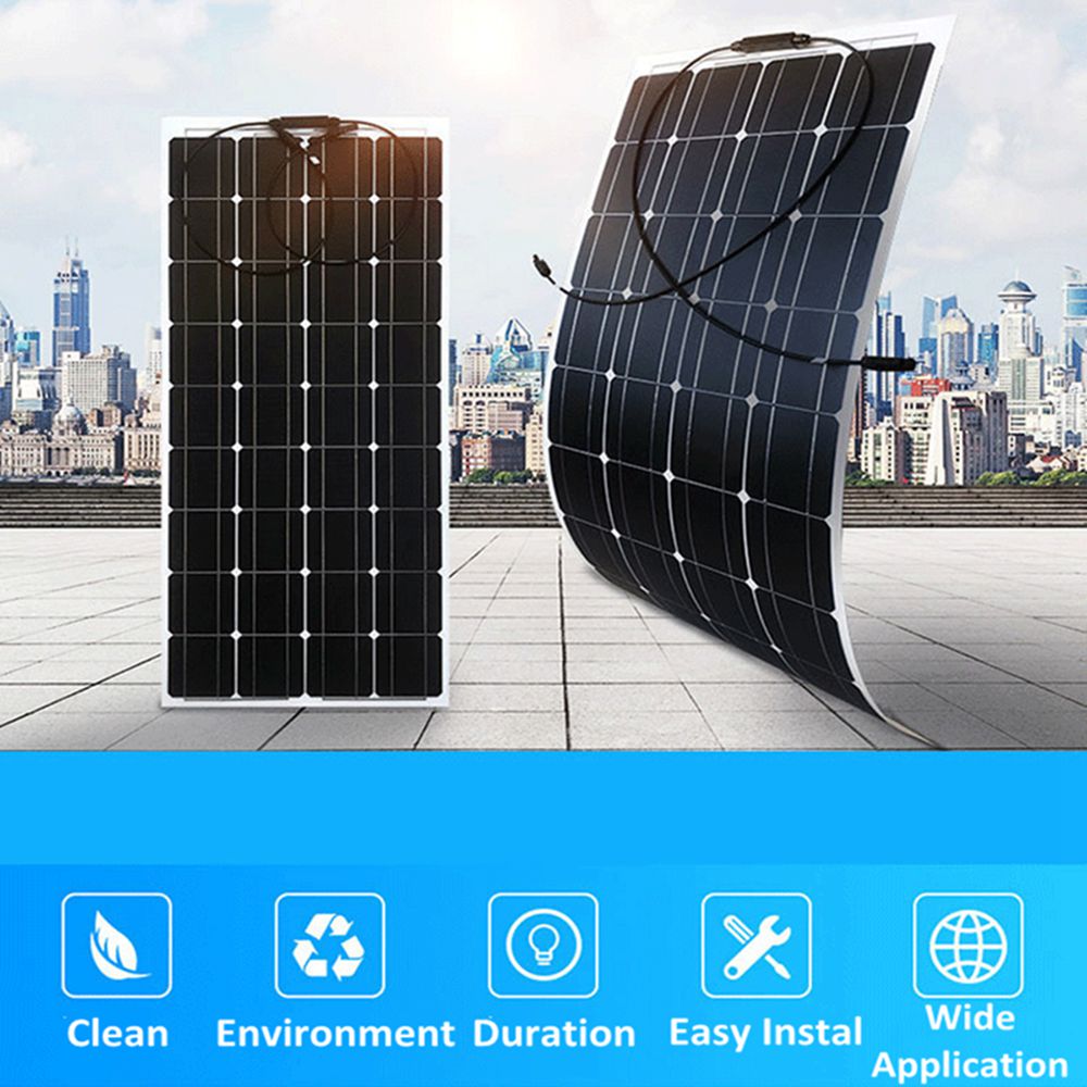 Flexible Solar Panel - Panel surya 500W 250W 18V, baterai