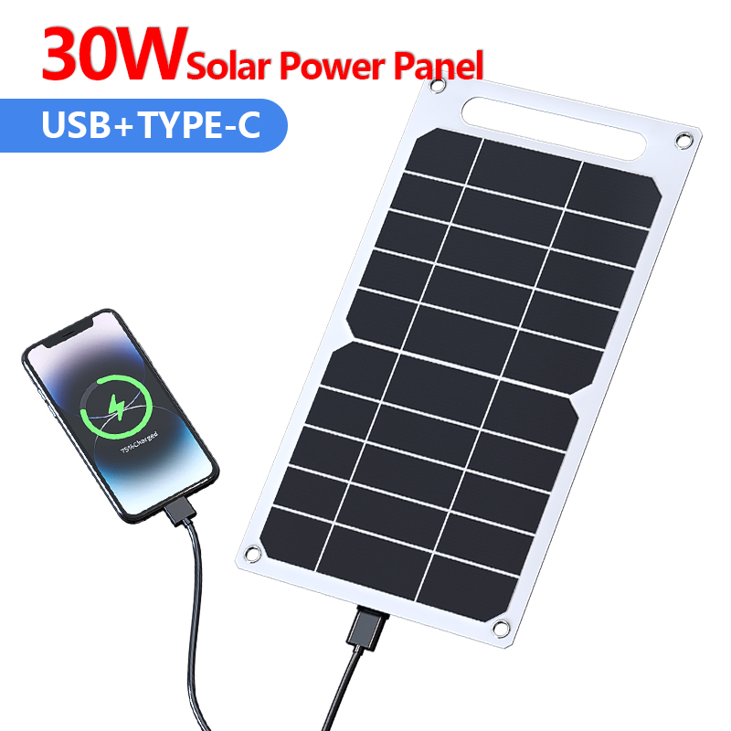 Jinko Solar Panel Cheetah - Panel surya 30W USB tipe-c tahan