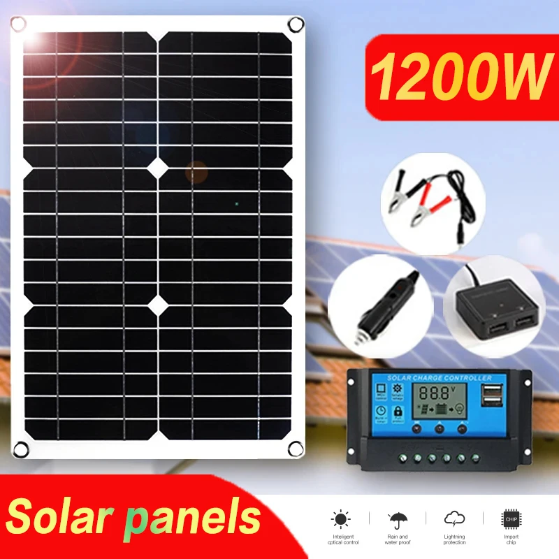 Jinko Solar Panel Cheetah - Panel Surya 1200W 12V Pengisi Daya