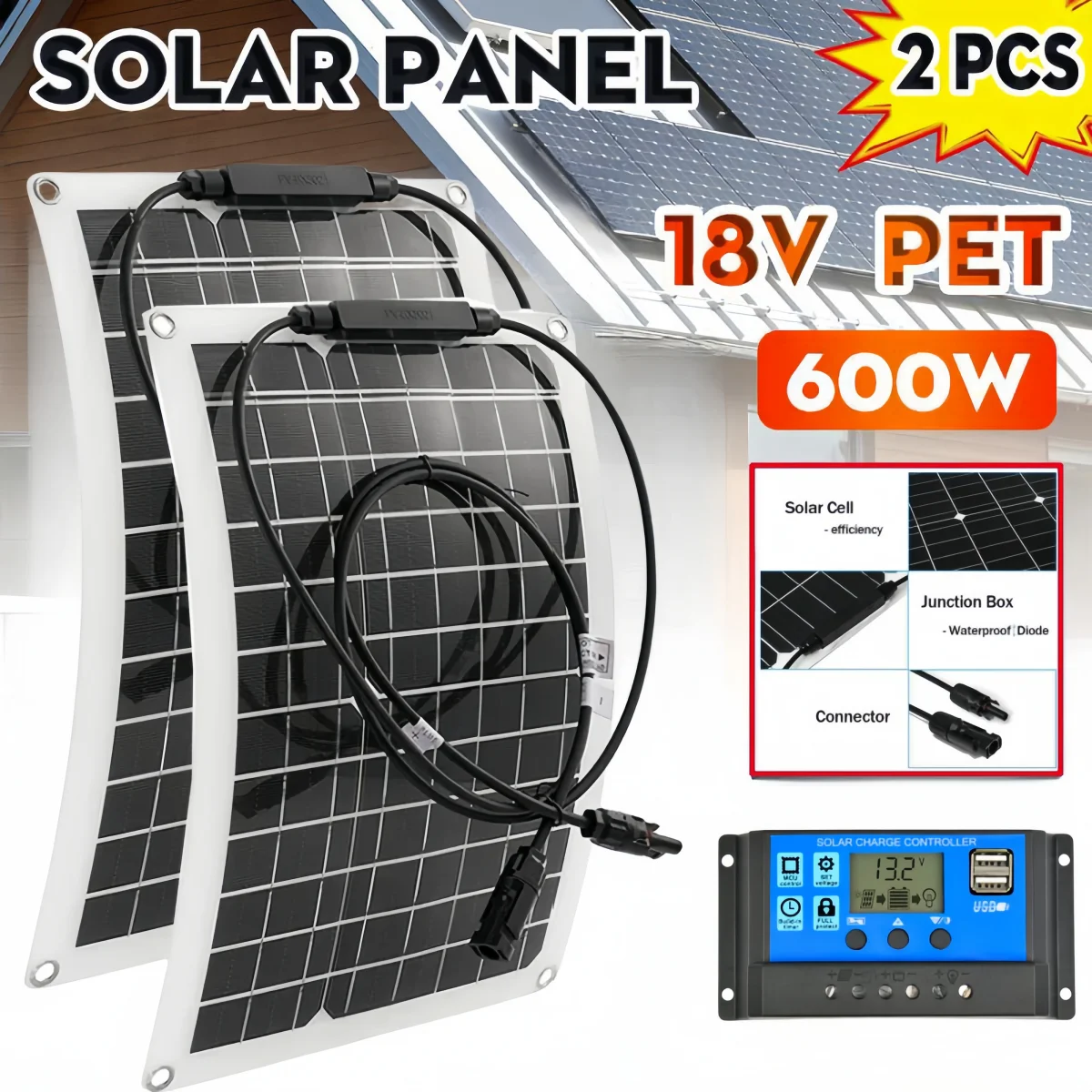 Jinko Solar Panel Cheetah - Kit Panel Surya 600W dengan USB