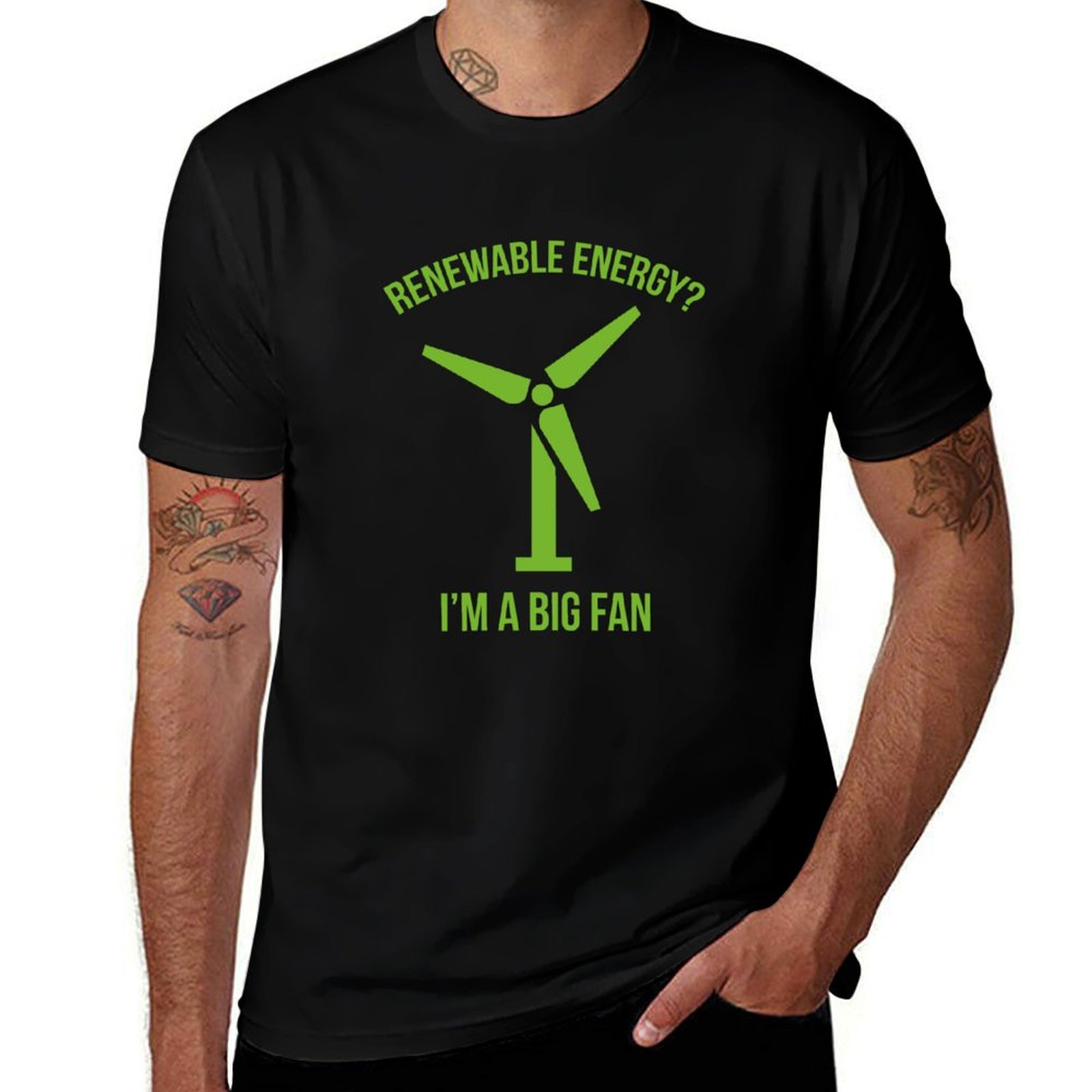 Renewable Energy In China - Kaos Energi Terbarukan Kaos Cetak Grafis
