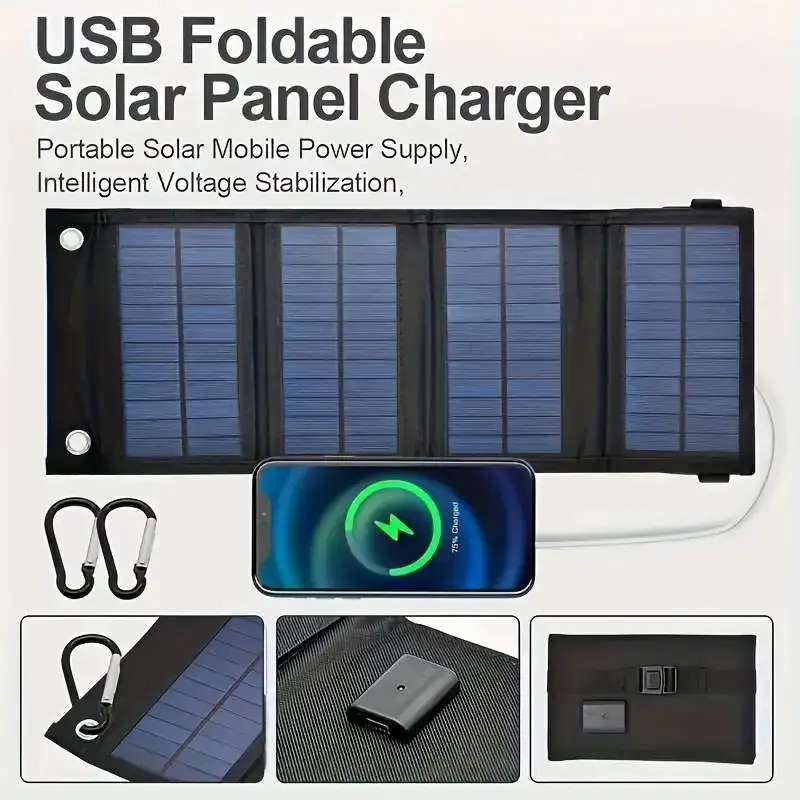 Jinko Solar Panel Cheetah - Panel Surya Lipat USB Portabel, Panel