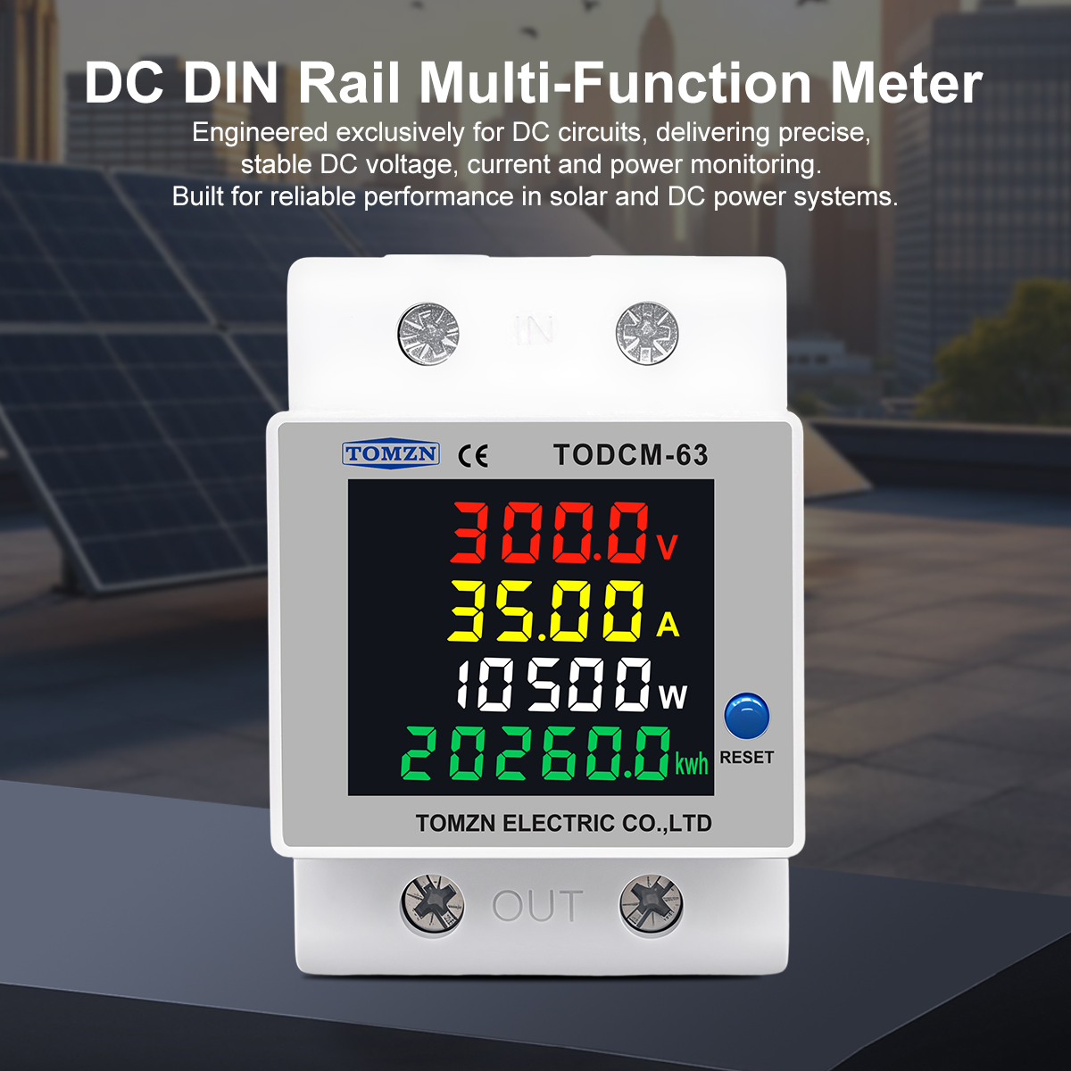 TOMZN DC Energy Meter 14-600V  - Renewable Energy Demonstration Kit ulasan dan harga