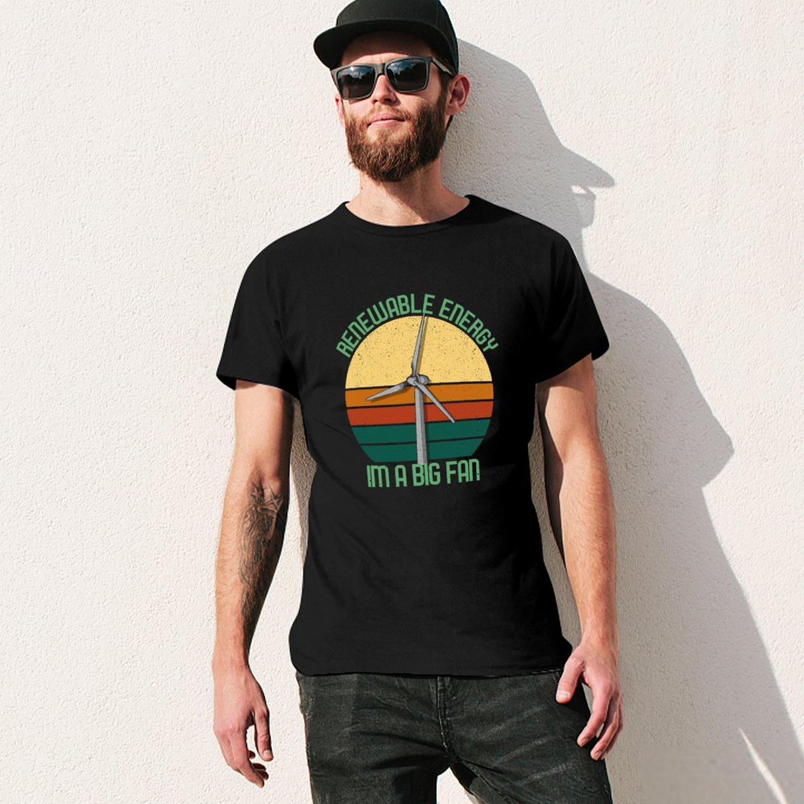 Kaos Vintage Hari Bumi Energi  - Renewable Energy In China ulasan dan harga