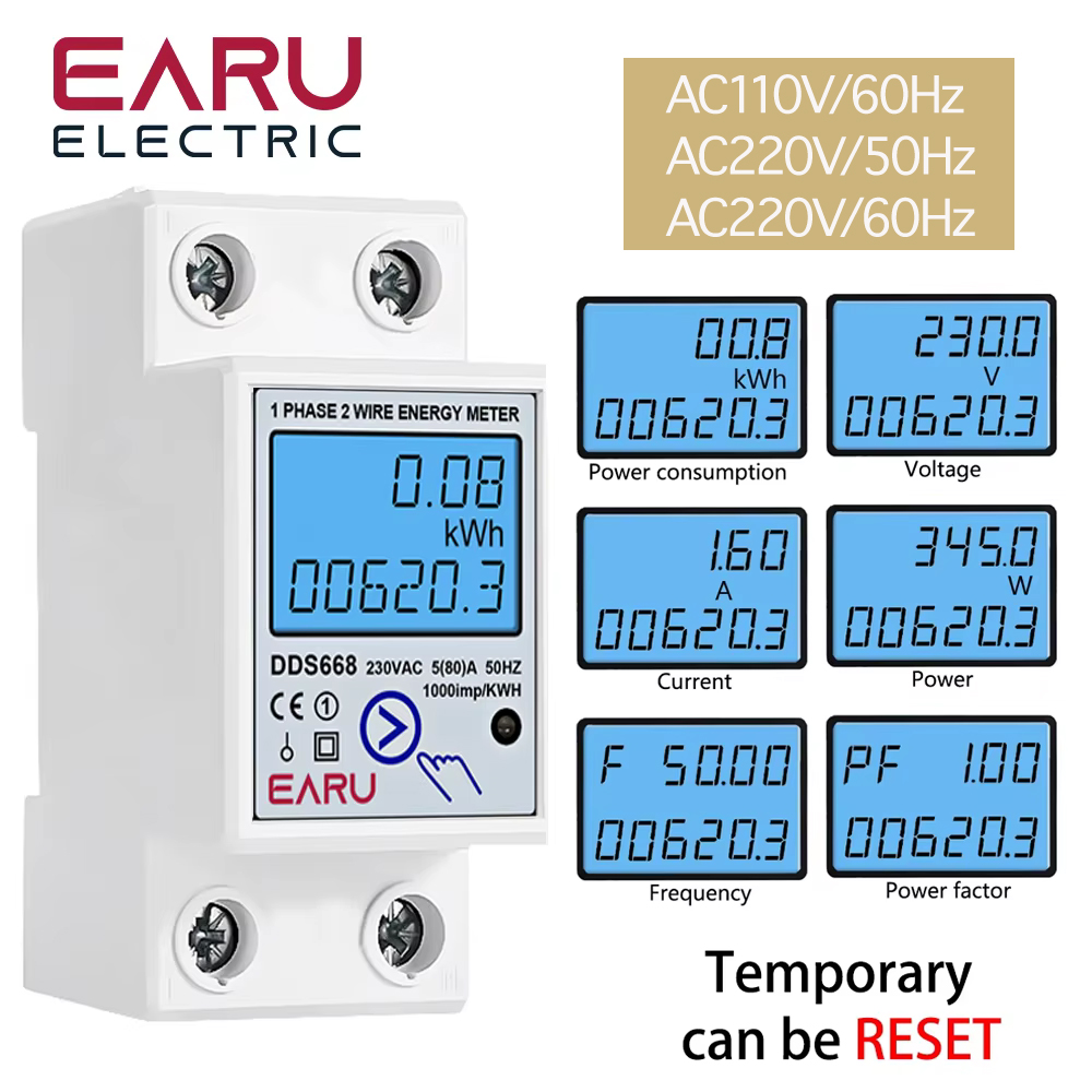 Meteran Energi Listrik EARU AC - Renewable Energy Demonstration Kit ulasan dan harga