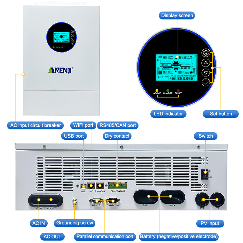 ANENJI 12KW 120V/240VAC Invert - Flexible Solar Panel ulasan dan harga